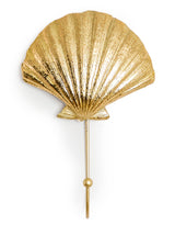 Gold Sea Shell Coat Hook (to be bought in qtys of 8) - TPR102