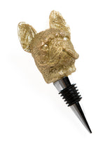 Antique Gold French Bulldog Bottle Stopper (to be bought in qtys of 8) - TPR104