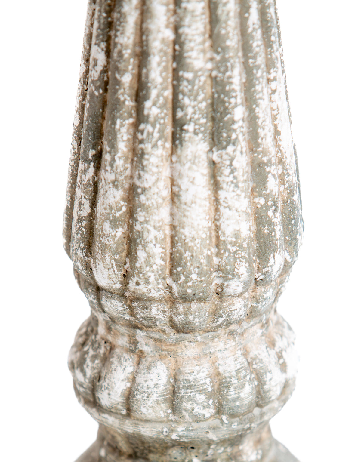 Medium Rustic Stone Effect Candlestick - 200530