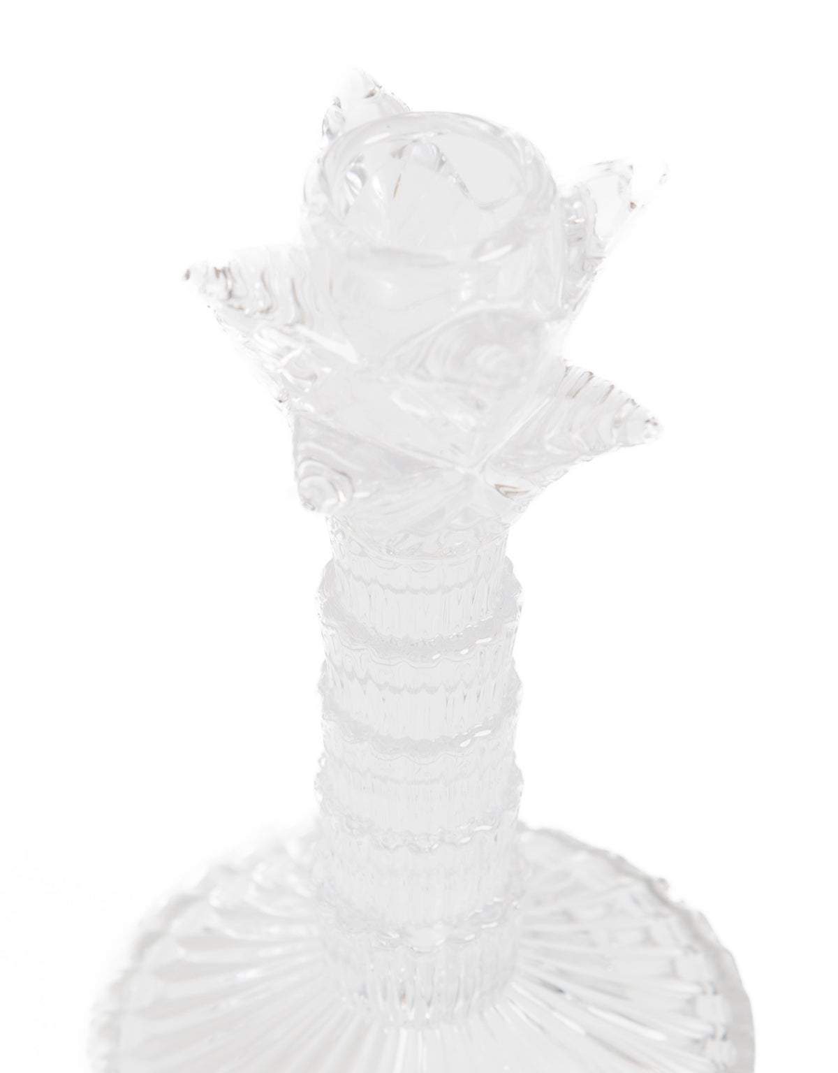 Tropical Glass Candlestick (to be bought in qtys of 4) - 210524
