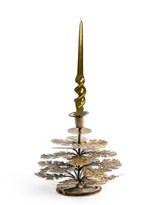 Antique Gold Oak Leaf Candle Holder - RGF18