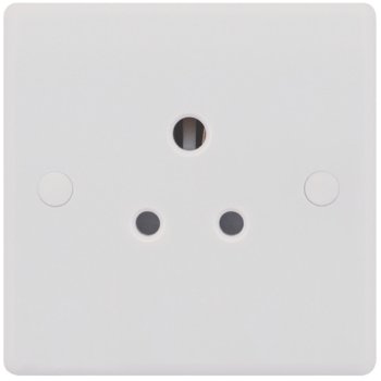 Selectric Smooth 1 Gang 5A Round Pin Socket
