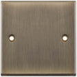 Selectric 7M-Pro Antique Brass 1 Gang Blank Plate
