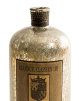 Extra Large Antique Silver Glass Bottle / Vase - IGB10