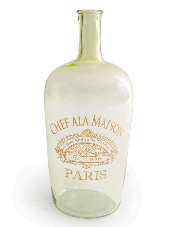 Extra Large Green Glass Bottle / Vase - IGB16