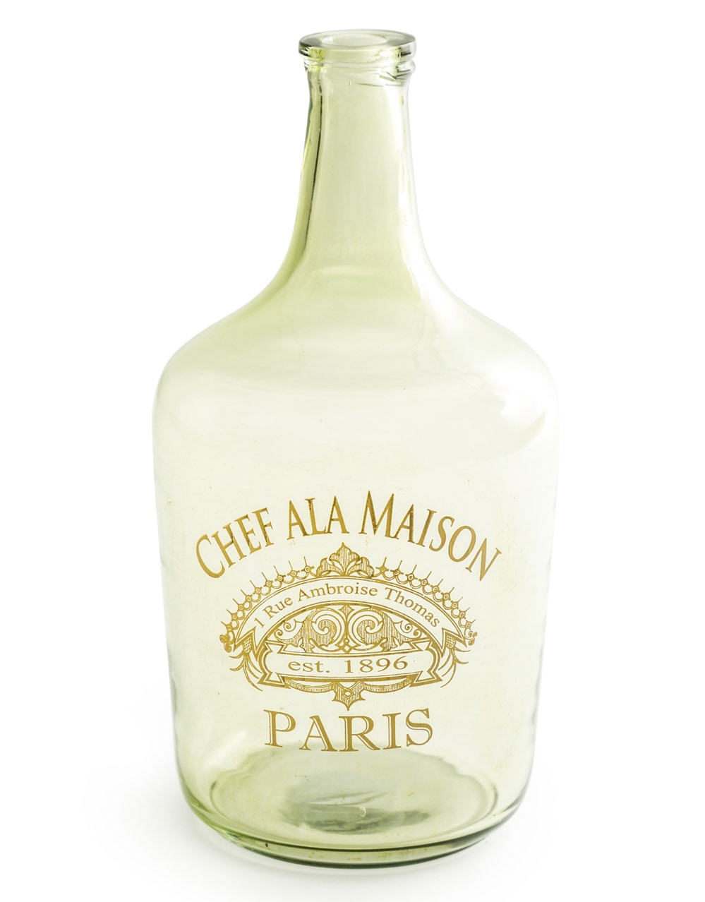 Large Green Glass Bottle / Vase - IGB17