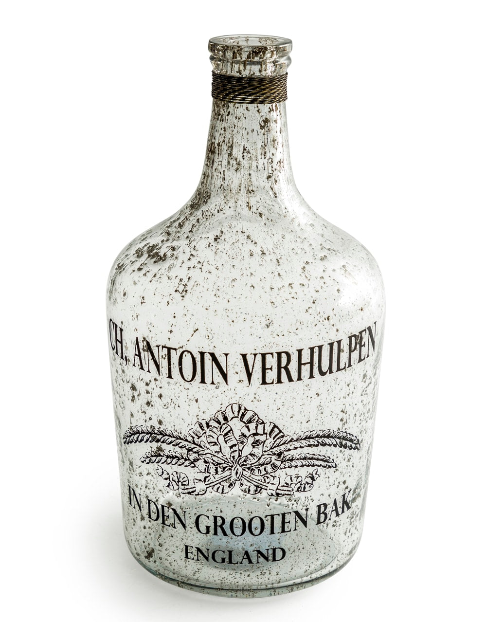 Large Bubbled Glass "Antoin Verhulpen" Bottle / Vase - IGB20