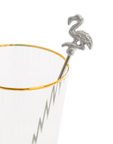 Set of 4 Nickel Flamingo Drinks Stirrers - FMH26