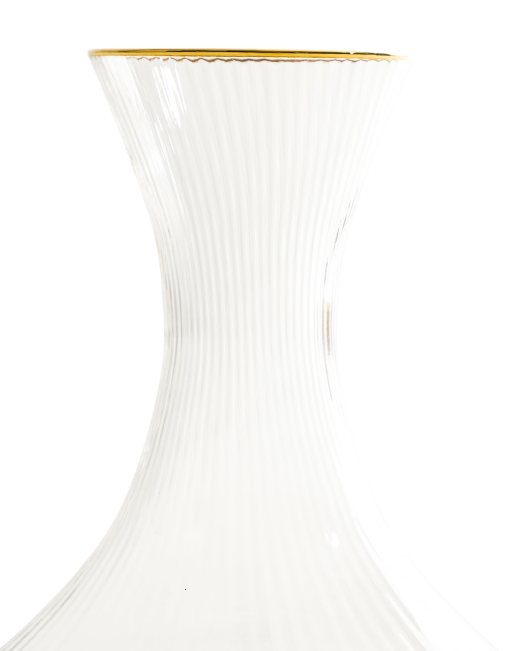 'Italia' Wine Decanter with Gold Rim - 210017