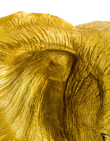 Extra Large Antique Gold Elephant Wall Head - BD177
