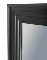 Extra Large Matt Black Step-Framed Blackpool Mirror - RS98