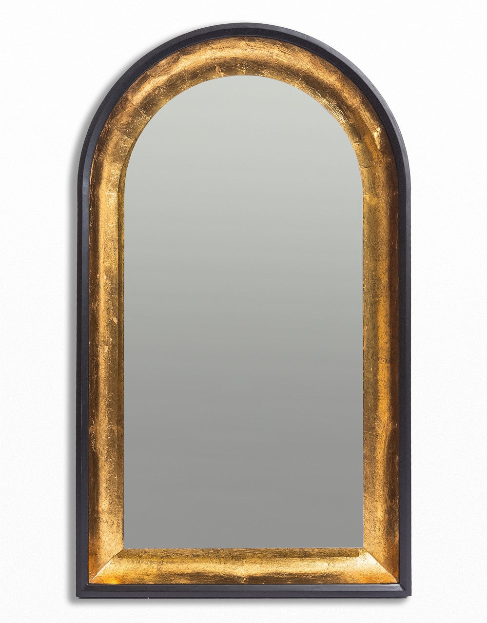 Limehouse Black & Gold Arch Wall Mirror - LUM10