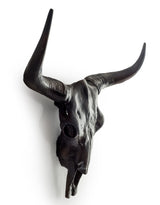 Aluminium Antique Bronze Bison Wall Skull - AL174