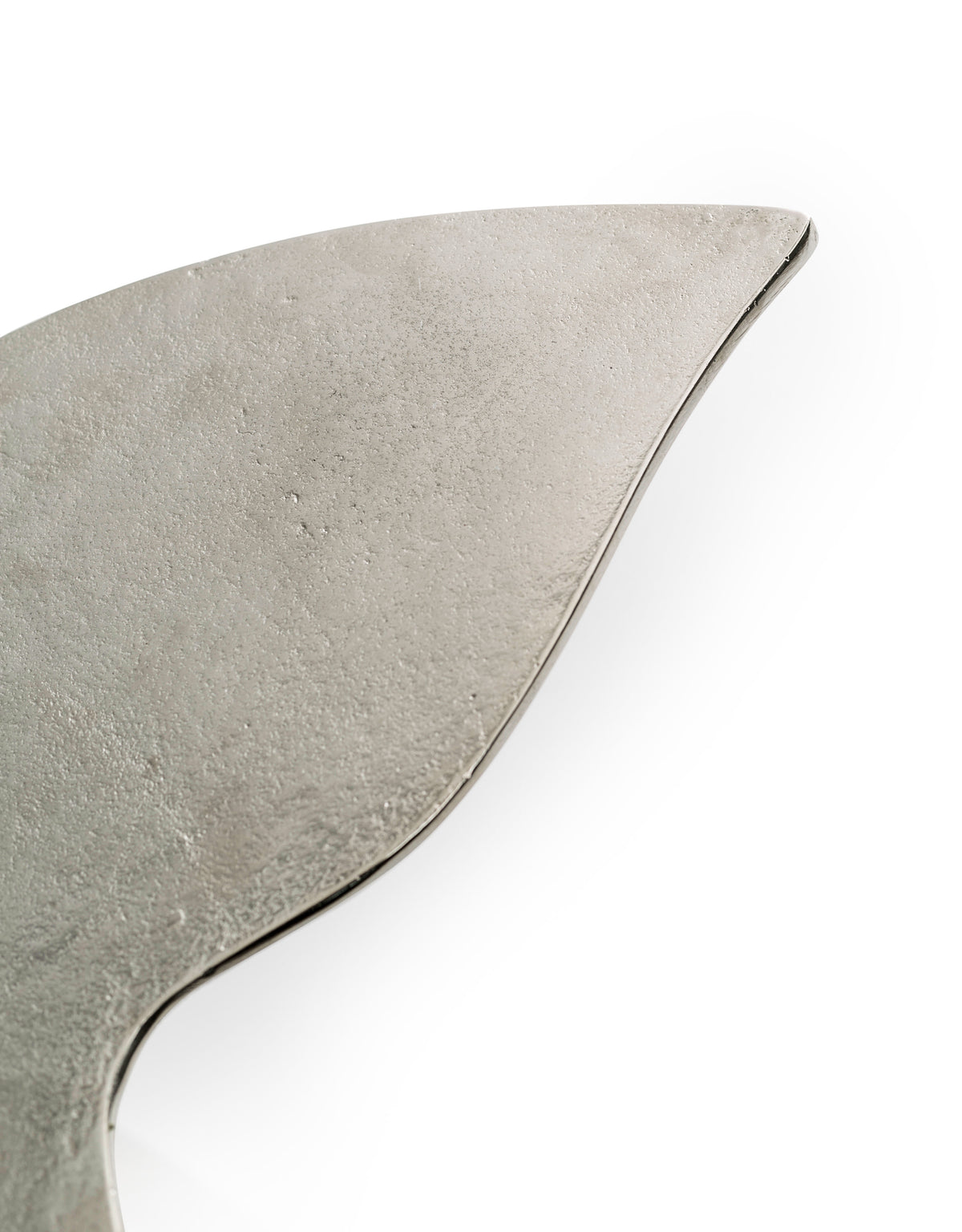 Raw Nickel Whale Tail Side Table - BAR19