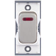 Selectric GRID360 Satin Chrome 20A DP Switch Module with Neon and White Insert