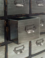 Brushed Steel Multi Drawer Apothecary Cabinet - RFB39
