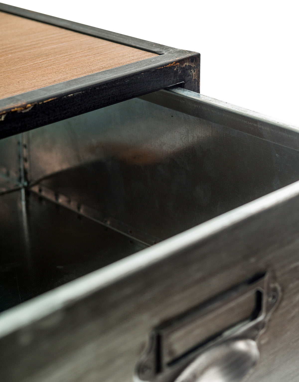 Tall Brushed Steel Multi Drawer Metal Cabinet - RFB40