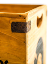 Set of 2 Antiqued Wooden "Mountain Records" LP Record Storage Boxes - FC41
