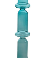Blue Glass Candle Holder - GW147