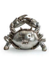 Antique Silver Thirsty Crab Wine Bottle Holder - ET361