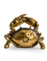 Antique Gold Thirsty Crab Wine Bottle Holder - ET362