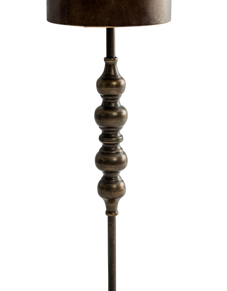 Industrial Metal Franklin Table Lamp w/ Tall Cylinder Shade - HLG12