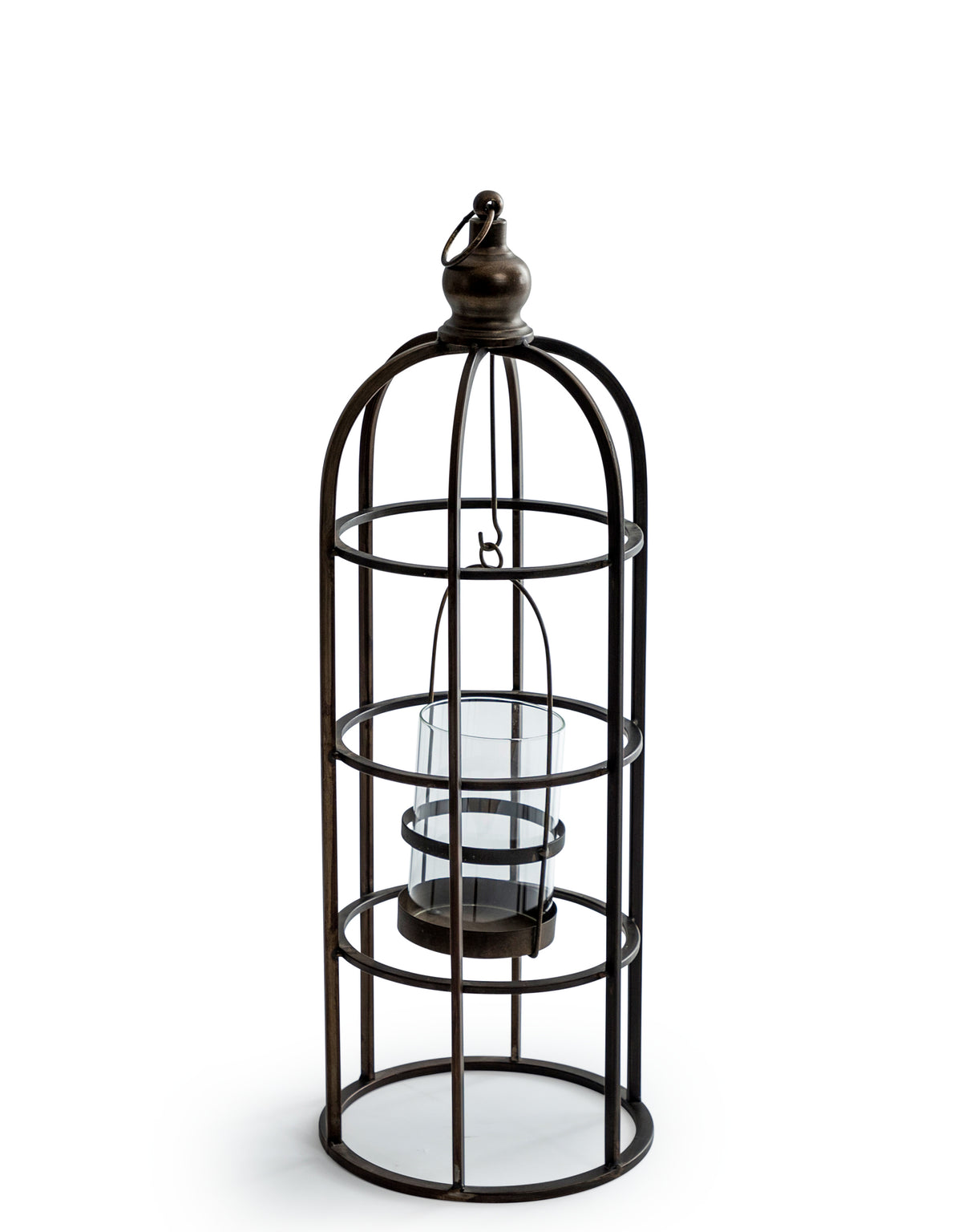 Industrial Metal Large Bird Cage Lantern / Candle Holder - HLG14