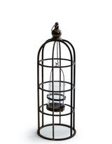 Industrial Metal Large Bird Cage Lantern / Candle Holder - HLG14