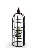 Industrial Metal Large Bird Cage Lantern / Candle Holder - HLG14