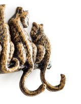 Bronze Coloured Cast Iron Cats Coat Hooks (to be bought in qtys of 2) - STM82