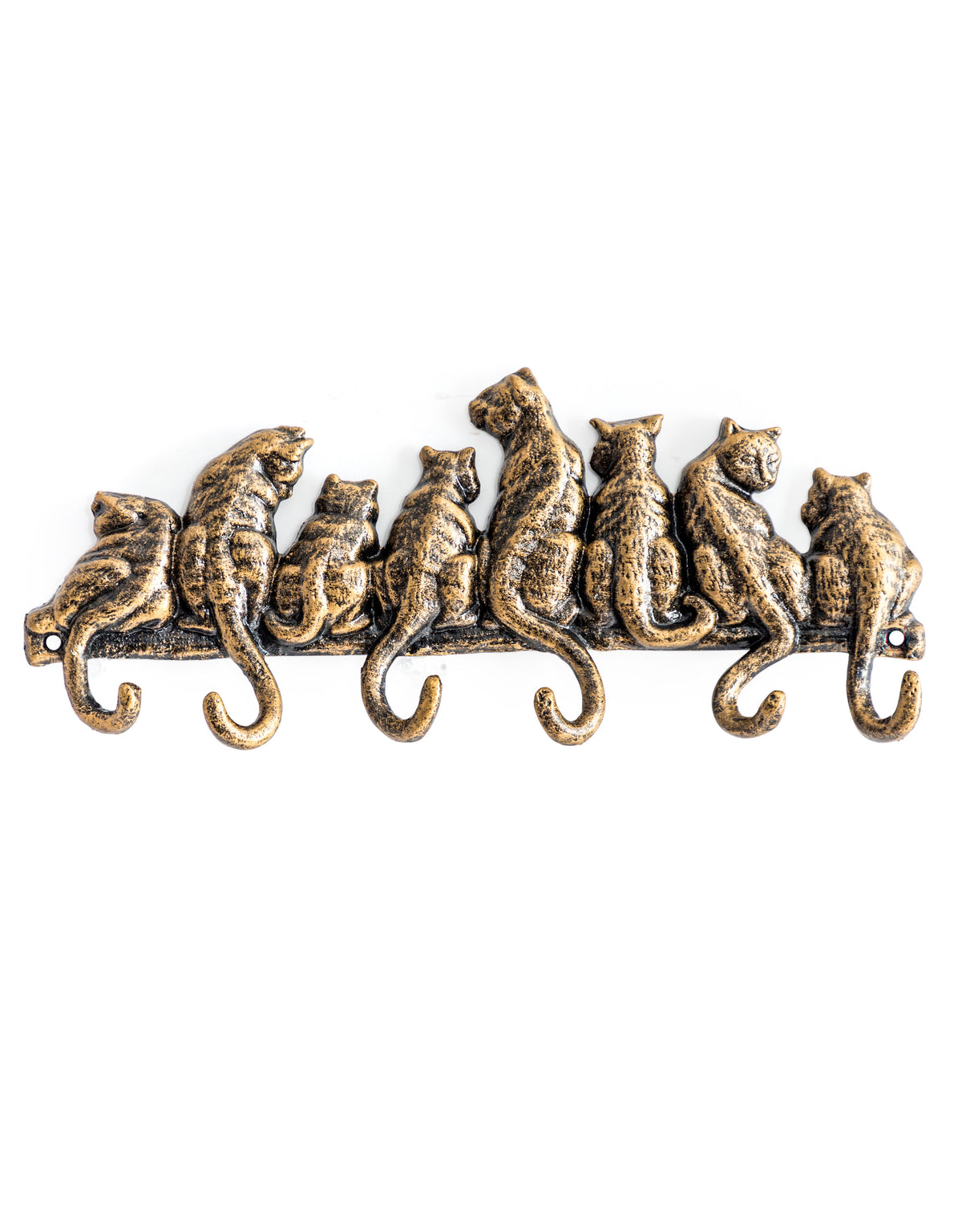 Bronze Coloured Cast Iron Cats Coat Hooks (to be bought in qtys of 2) - STM82