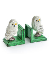 Cast Iron Antiqued Pair of Owl Bookends - STM76