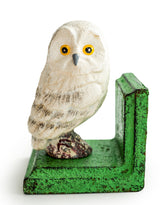 Cast Iron Antiqued Pair of Owl Bookends - STM76