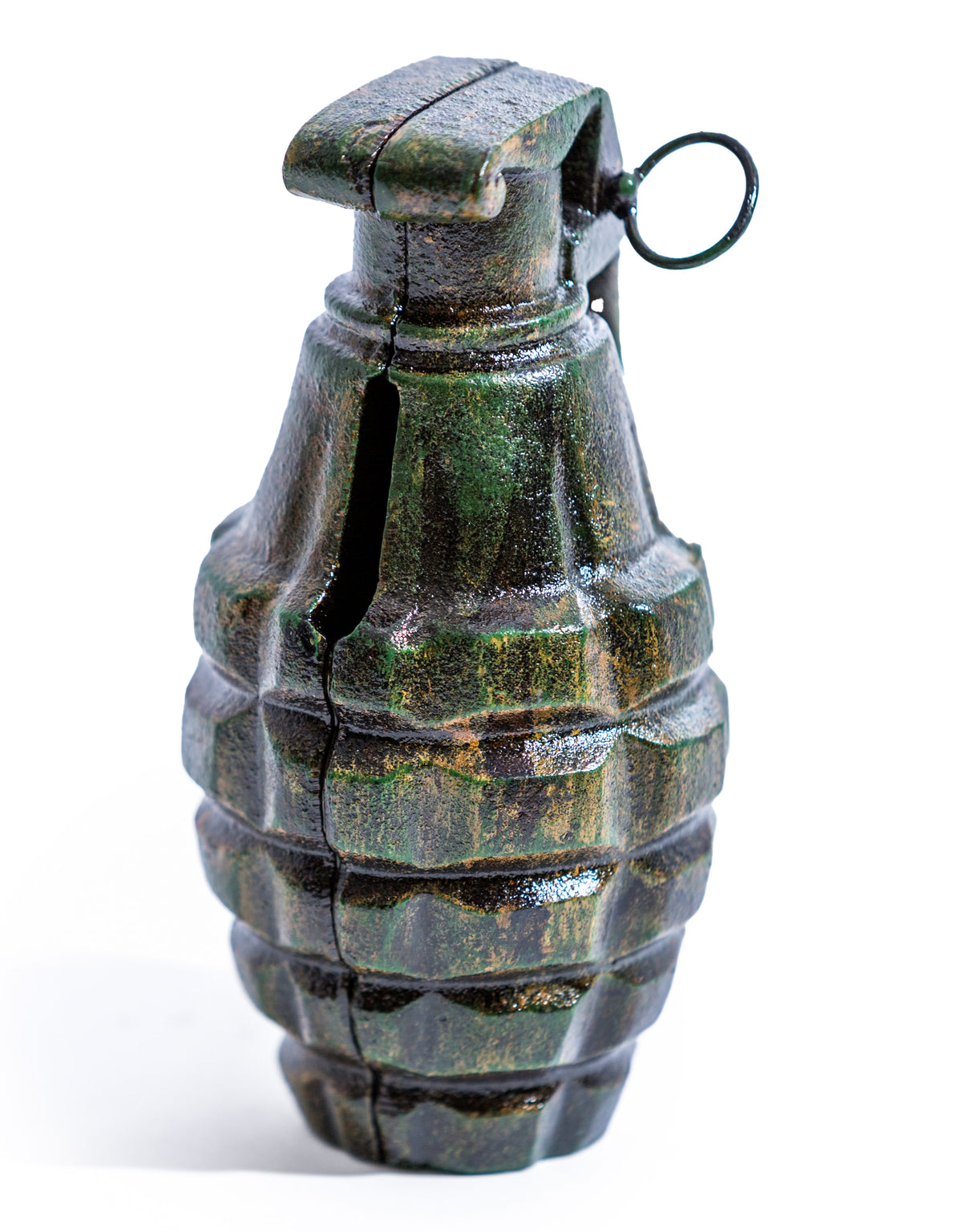Cast Iron Hand Grenade Ornament / Coin Bank - STM77
