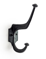 Cast Iron Industrial Black Coat Hook (to be bought in qtys of 5) - STM78