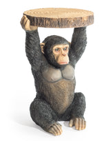 Chimpanzee Holding "Trunk Slice" Side Table - BD173