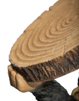 Chimpanzee Holding "Trunk Slice" Side Table - BD173