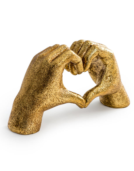 Antique Gold "Heart Hands" Ornament - CRT124