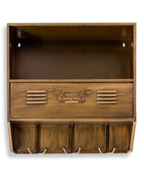 Brushed Antique Gold Metal Wall Unit - RFB36