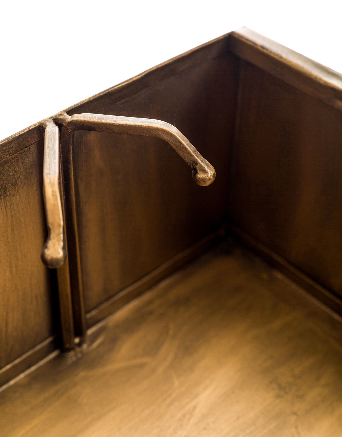 Brushed Antique Gold Metal Wall Unit - RFB36