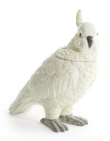 White Ceramic Parrot Storage Jar/Vase - CRT112