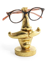 Antique Gold Moustache Glasses Holder (to be bought in qtys of 4) - CRT113