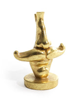 Antique Gold Moustache Glasses Holder (to be bought in qtys of 4) - CRT113