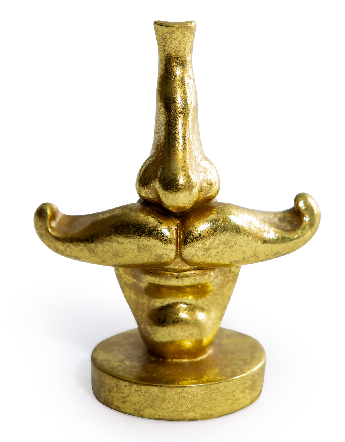 Antique Gold Moustache Glasses Holder (to be bought in qtys of 4) - CRT113