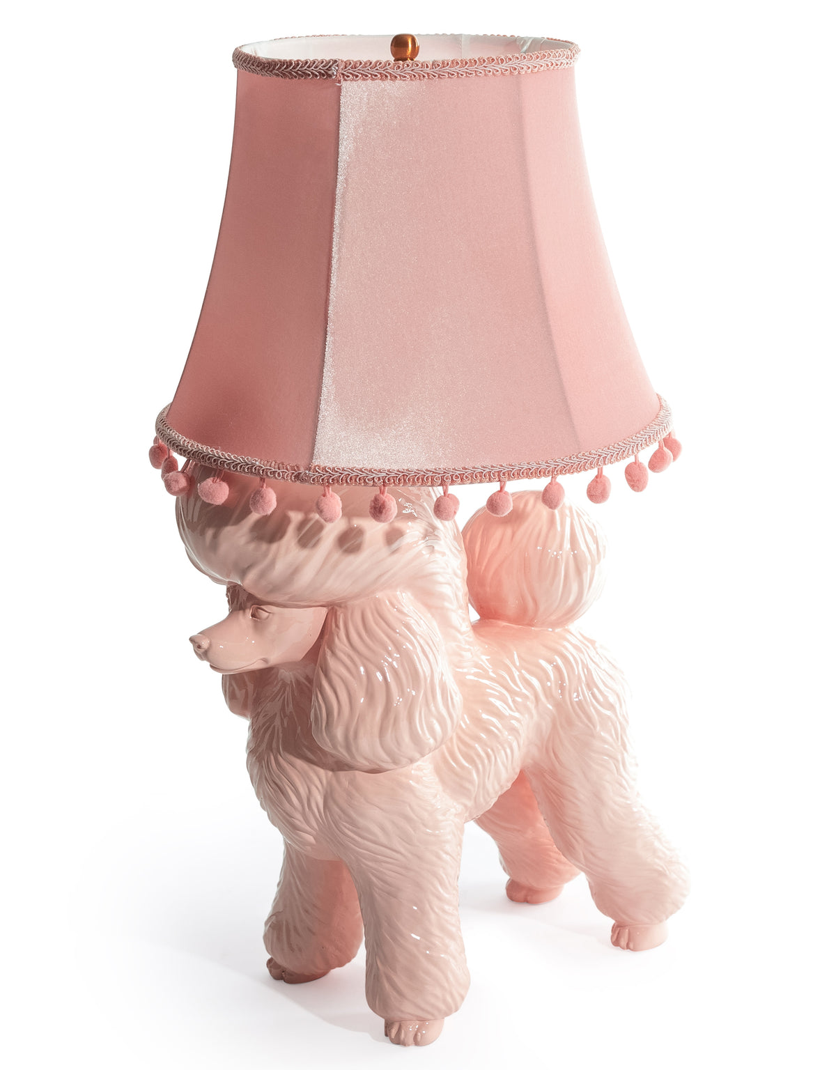 Pink Poodle Table Lamp - CRT116