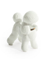 White Poodle Ceramic Candle Holder (to be bought in qtys of 4) - CRT119