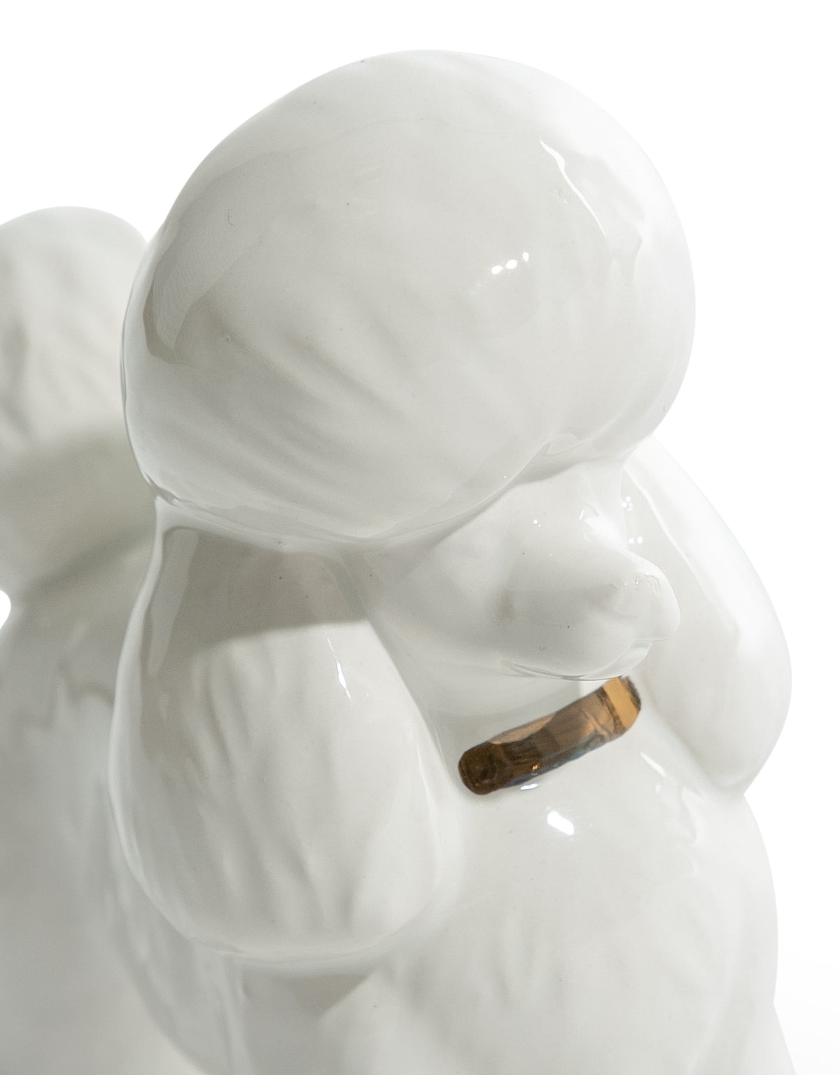 White Poodle Ceramic Candle Holder (to be bought in qtys of 4) - CRT119
