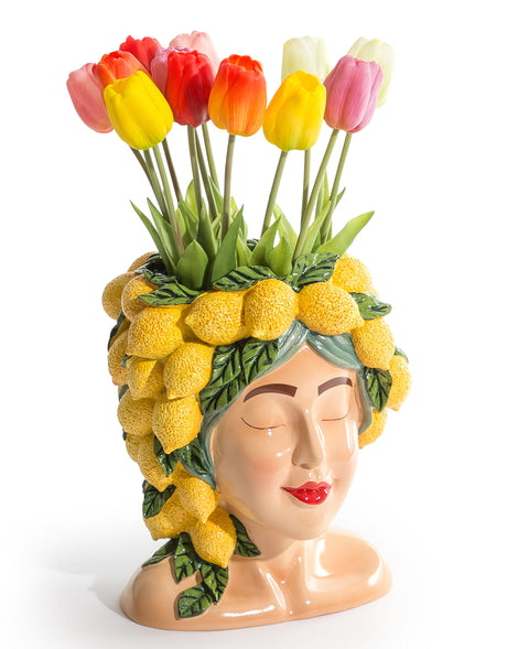 "Lady Lemon" Bust Vase - CRT120