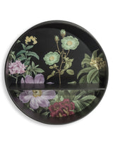 Medium Black Floral Metal Wall Unit with Shelf (to be bought in qtys of 2) - CRT122