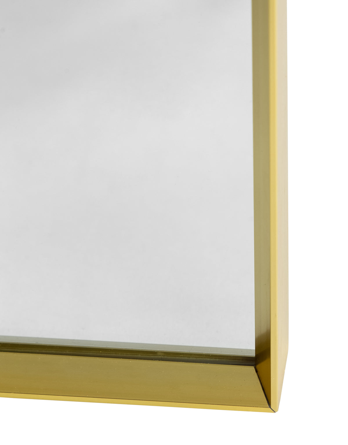 Extra Large Arch Gold Metal Flare-Framed Broadway Wall Mirror - M414